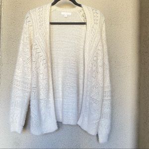Lauren Conrad Ivory Cardigan Sweater
